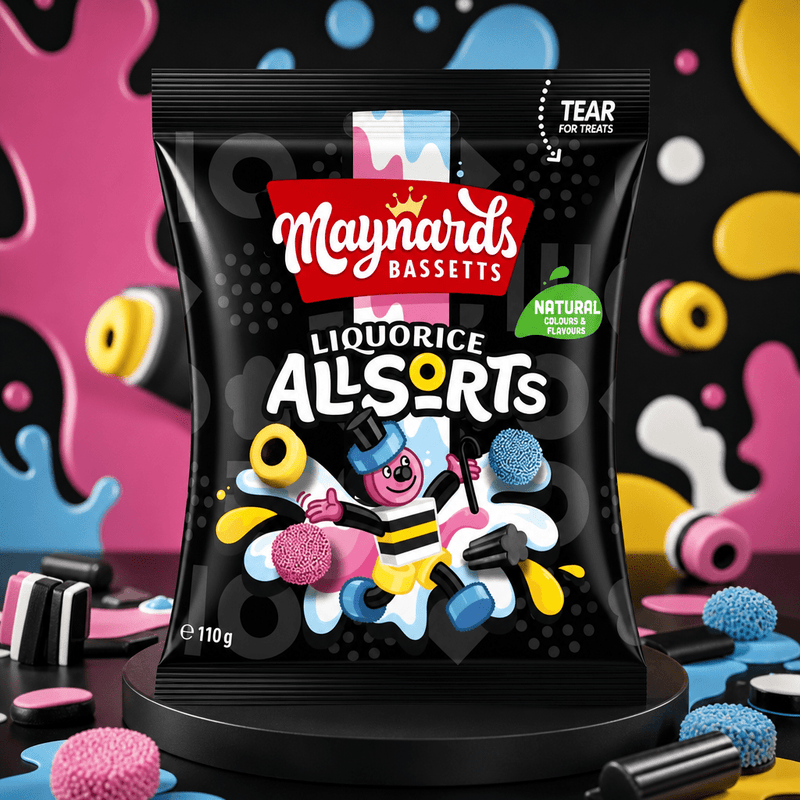 Maynards Bassetts Liquorice Allsorts Share Bag 110g