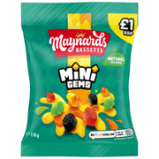 Maynards Bassetts Mini Gems Candy Bag 110g