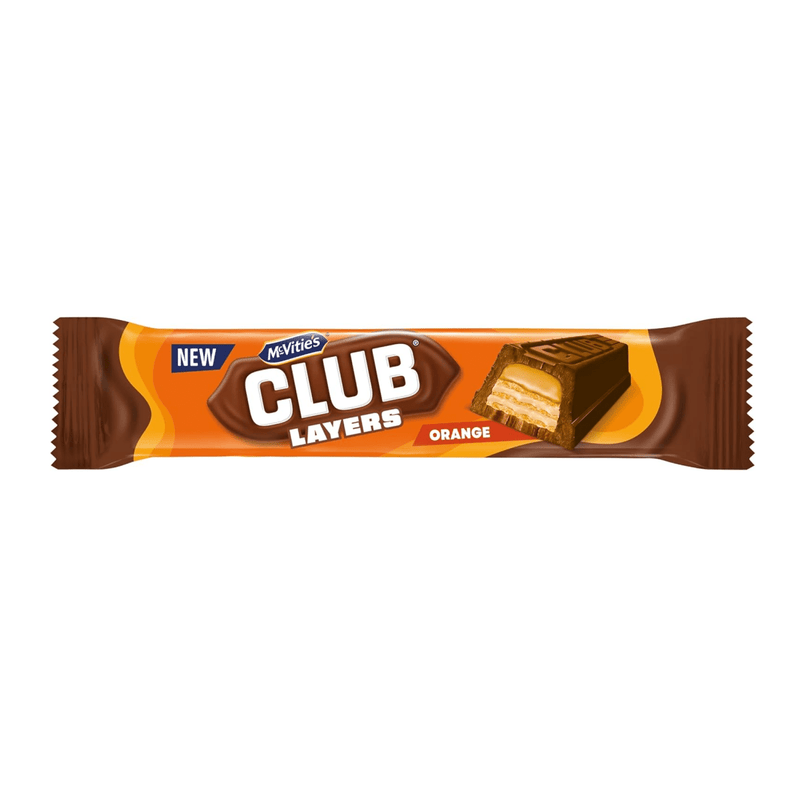 McVitie's Club Layers Orange Milk Chocolate Wafer Bar 39g