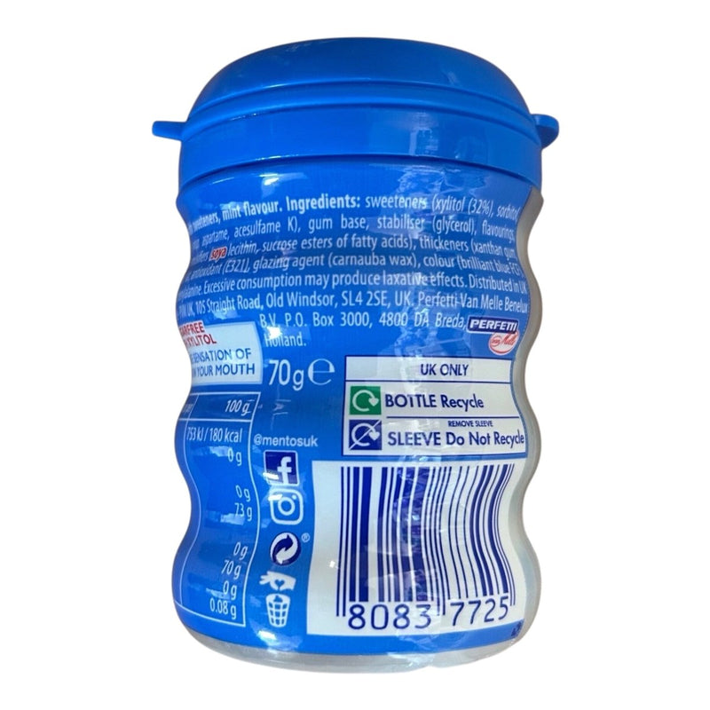Mentos 35 Piece Chewing Gum Pure Fresh Mint 70g - Happy Candy UK LTD
