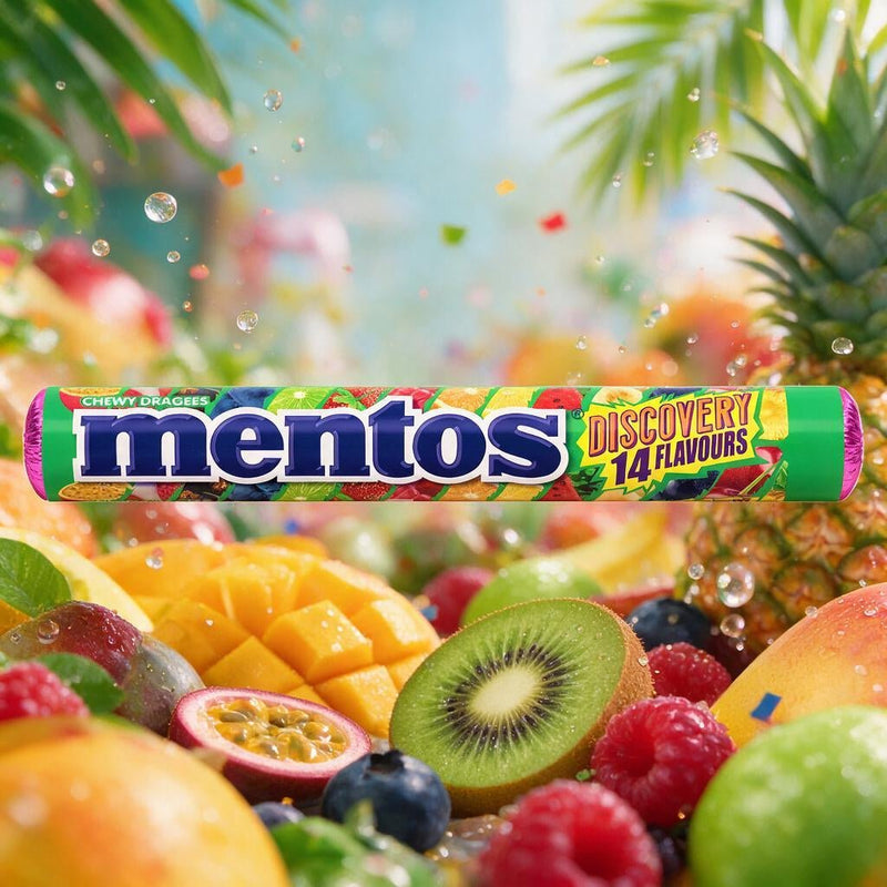 Mentos Discovery Chewy Dragees Roll 38g