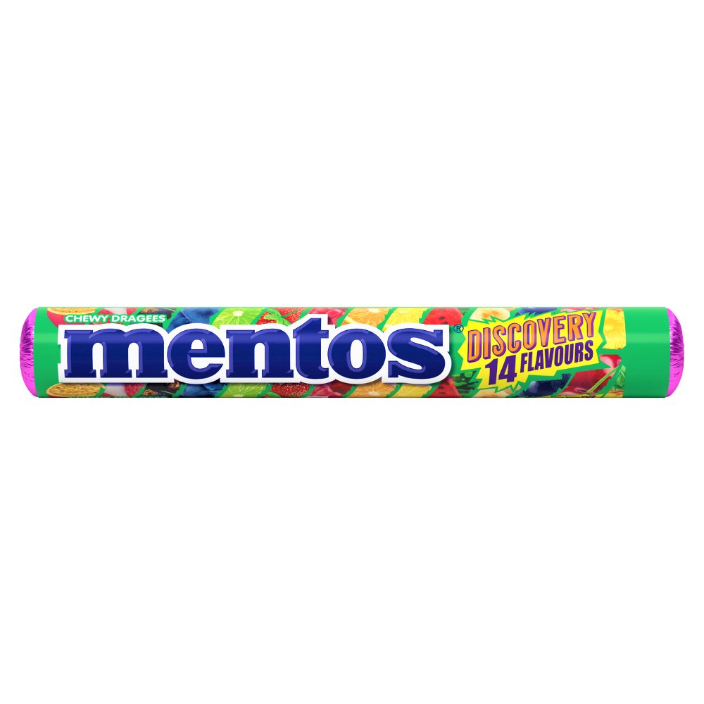 Mentos Discovery Chewy Dragees Roll 38g - Happy Candy Uk Ltd