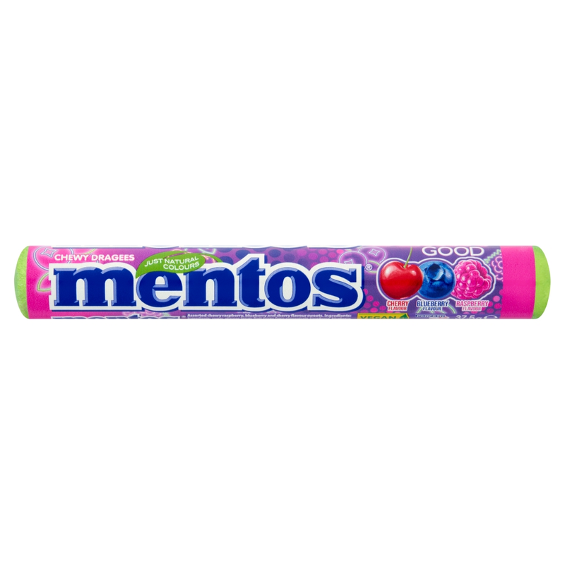 Mentos Feeling BERRY Good Chewy Dragees Roll 37.5g