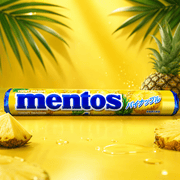 Mentos PINEAPPLE Chewy Dragees Roll (JAPAN) 37.5g