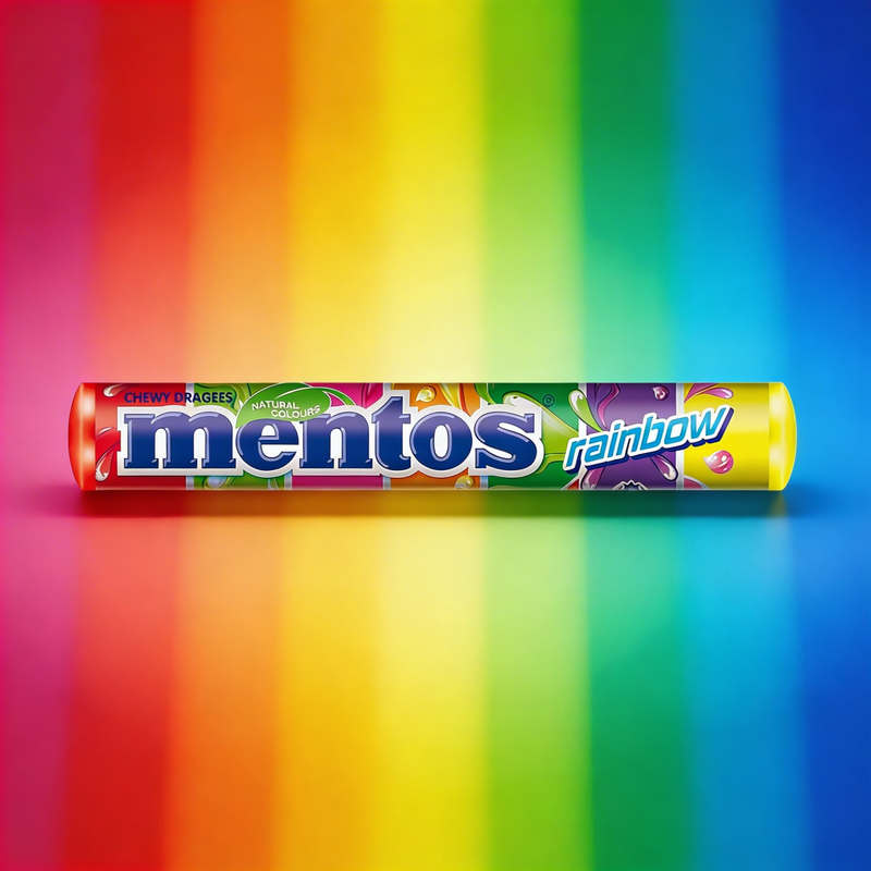 Mentos Rainbow Chewy Dragees 37.5g