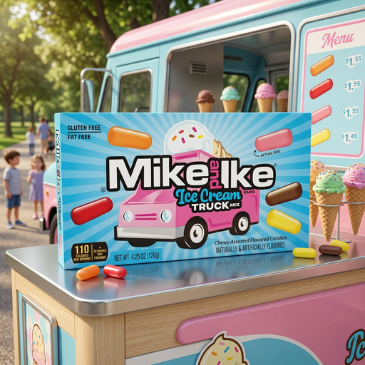 Mike and Ike ICE CREAM TRUCK MIX (USA) LIMITED EDITION 120g