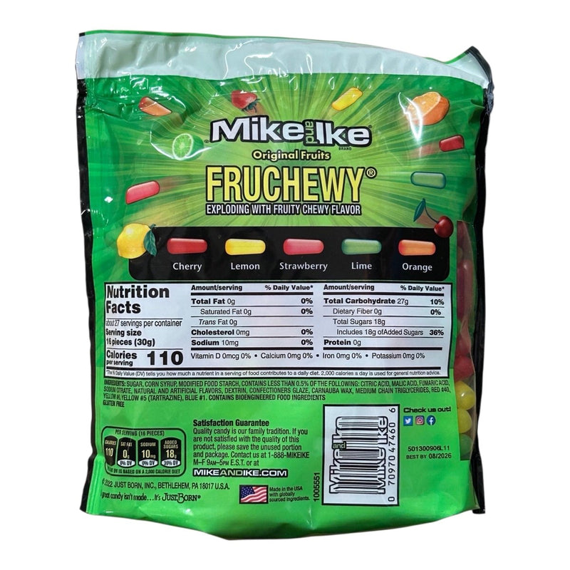 Mike and Ike Original Fruits Huge Family Share Bag (USA) 816g - Happy Candy UK LTD