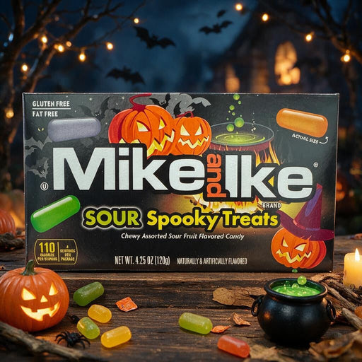 Mike and Ike SOUR SPOOKY TREATS Halloween Edition 120g