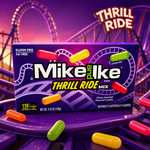 Mike and Ike THRILL RIDE MIX (USA) LIMITED EDITION 120g