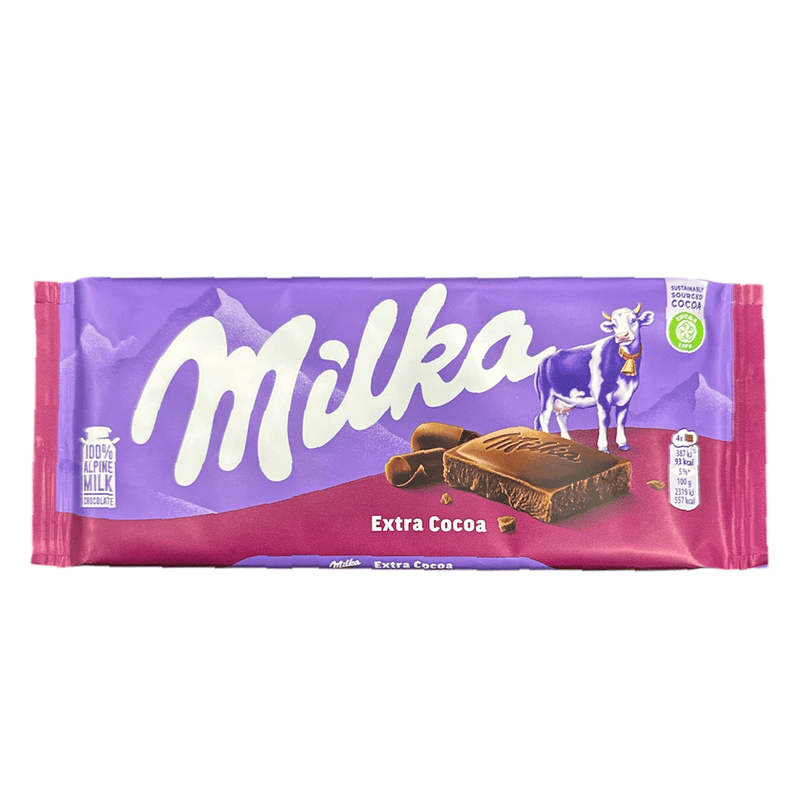 Milka Extra Cocoa Milk Chocolate Sharing Bar 100g