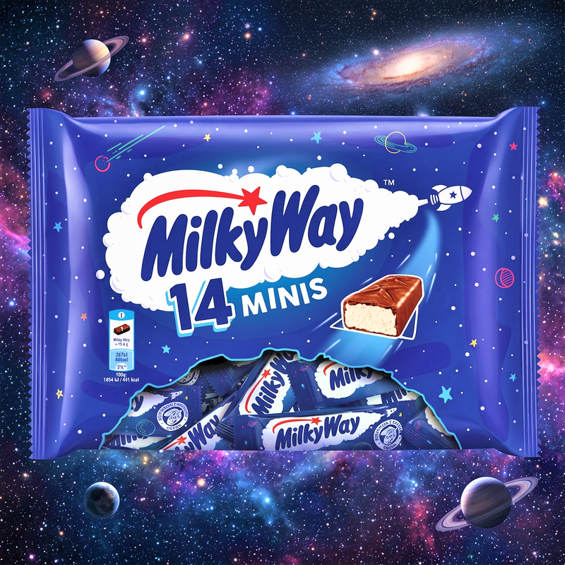 Milky Way 14 Fun Size Milk Chocolate Bars Multipack 227g