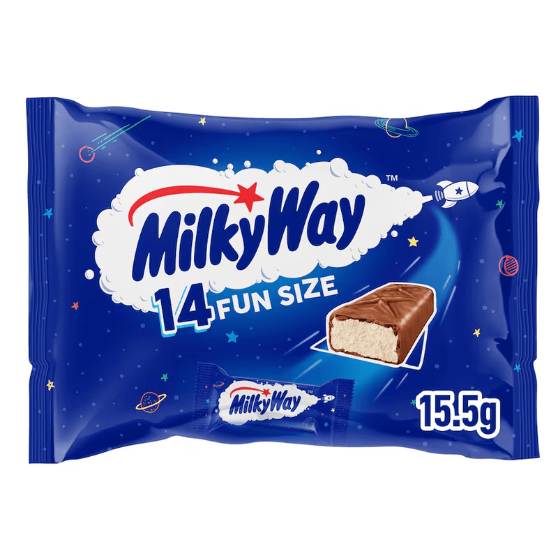 Milky Way 14 Fun Size Milk Chocolate Bars Multipack 227g