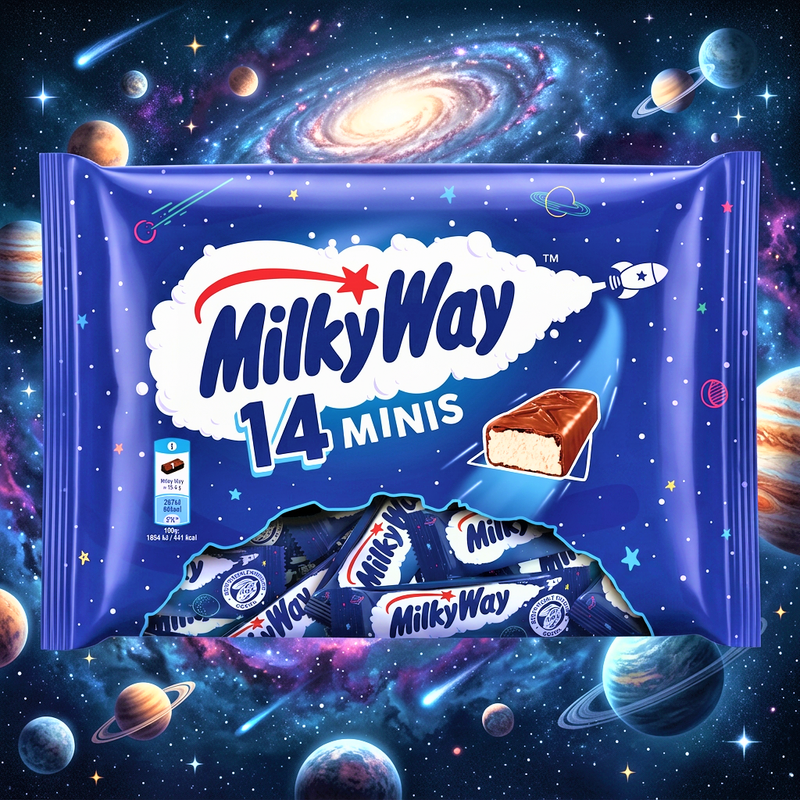 Milky Way 14 Fun Size Milk Chocolate Bars Multipack 227g