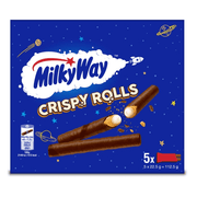 Milky Way Milk Chocolate Crispy Rolls Snack Bar 5 Pack Multipack 112.5g - Happy Candy UK LTD