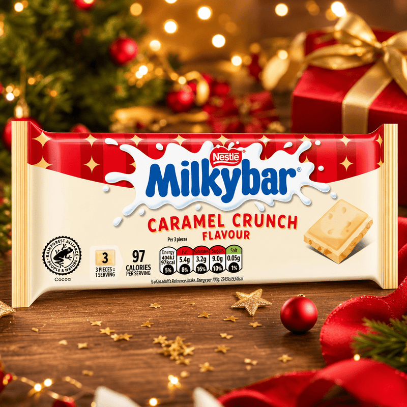 Milkybar Christmas Caramel Crunch Block Bar 90G