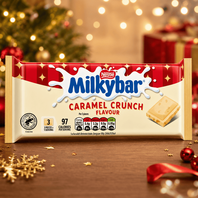 Milkybar Christmas Caramel Crunch Block Bar 90G