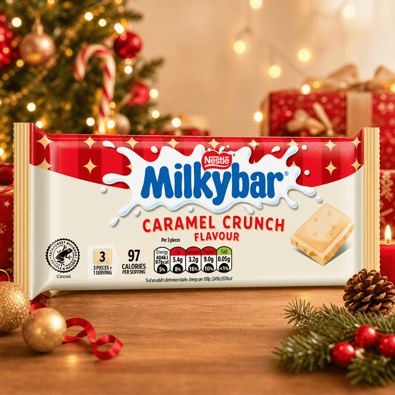 Milkybar Christmas Caramel Crunch Block Bar 90G