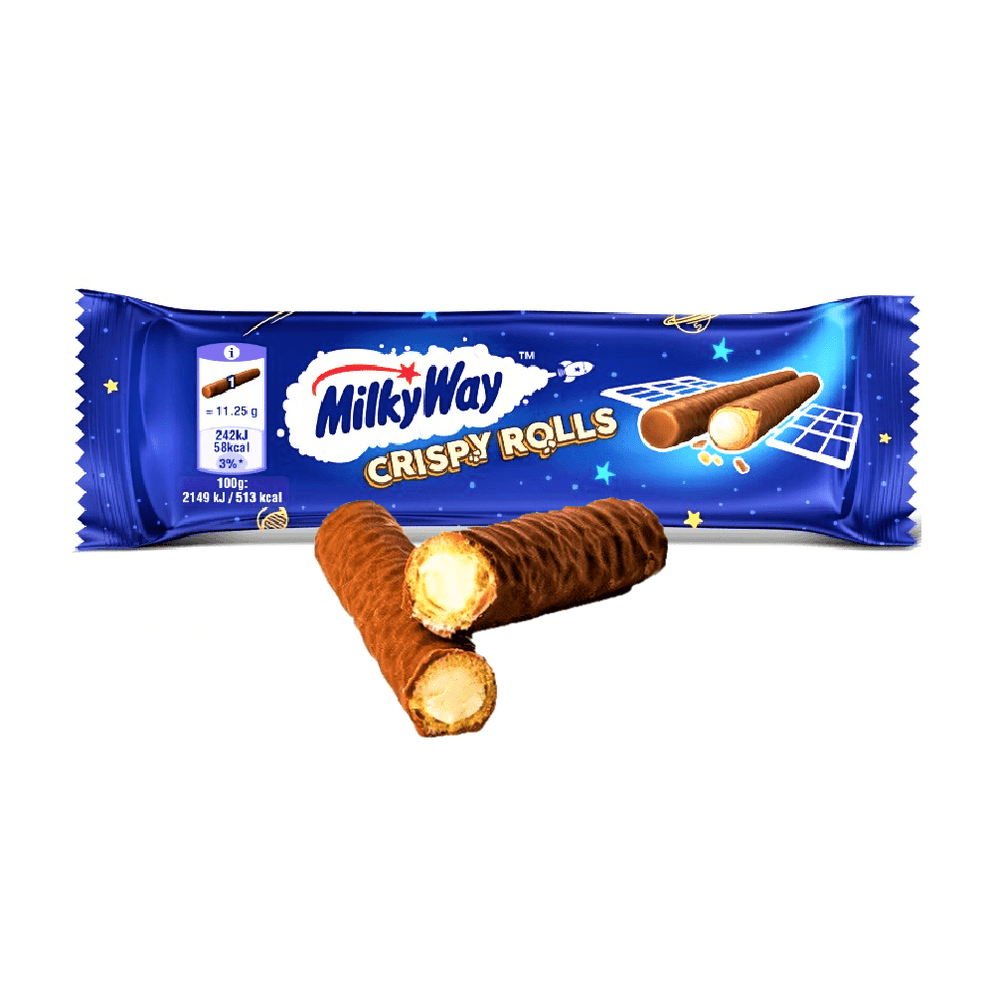 Crispy Rools MilkyWay Crispy Rolls 22.5g - Happy Candy UK LTD