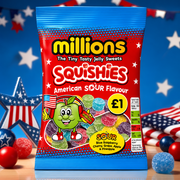 Millions Squishies American Sour Bag 100g