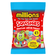 Millions Squishies American Sour Bag 100g - Happy Candy UK LTD