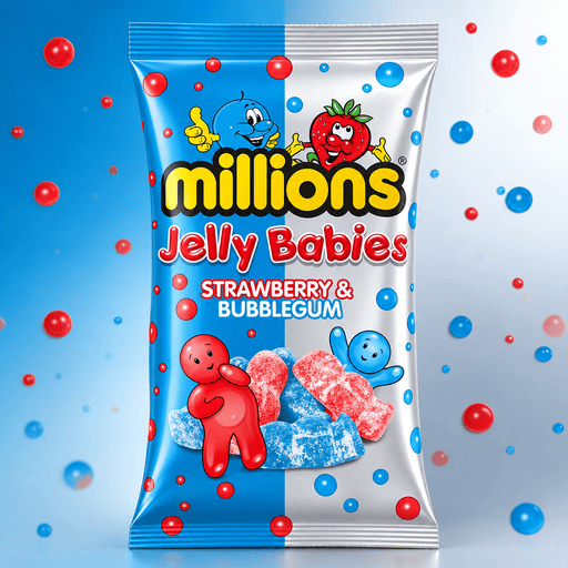 Millions Strawberry & Bubblegum Jelly Babies 150g
