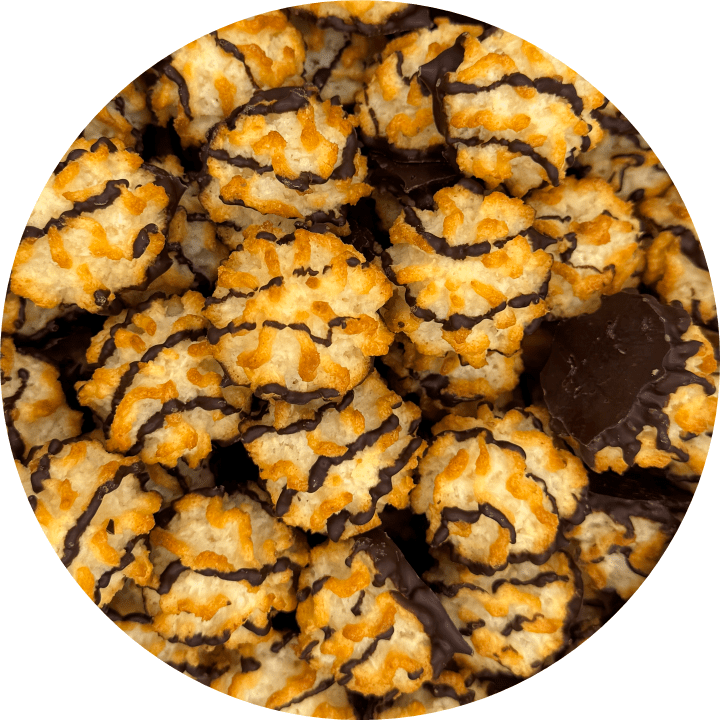 Mini Belgian Chocolate Coconut Macaroons 10 Pack - Happy Candy UK LTD