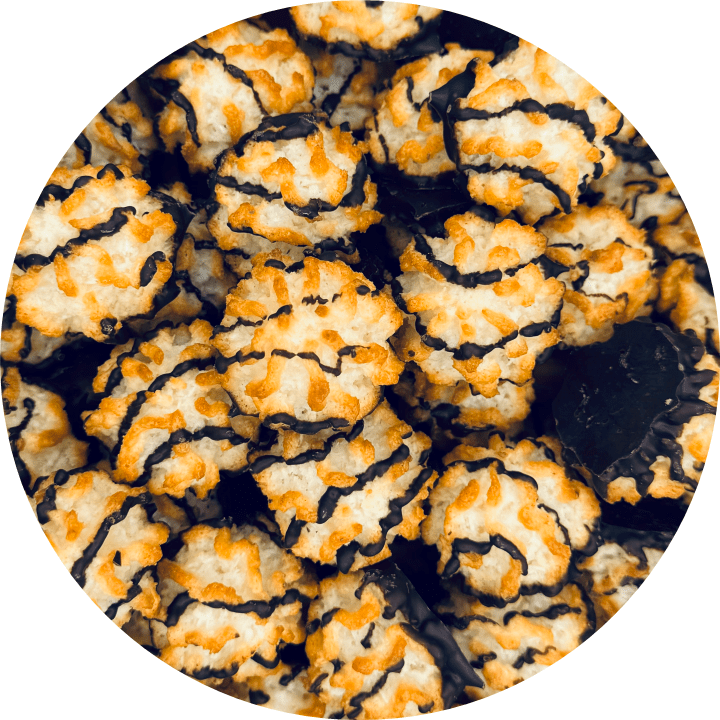 Mini Belgian Chocolate Coconut Macaroons 10 Pack - Happy Candy UK LTD