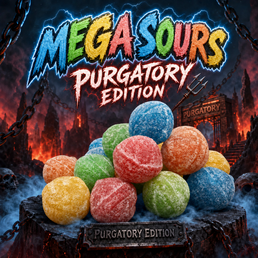 Mixed Fruit Mega Sours PURGATORY EDITION 20 Pack