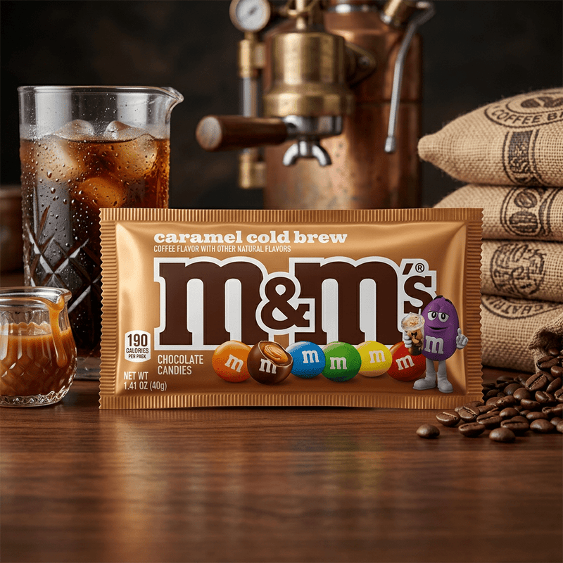 M&M's Caramel Cold Brew COFFEE Chocolate Candies (USA) 40g