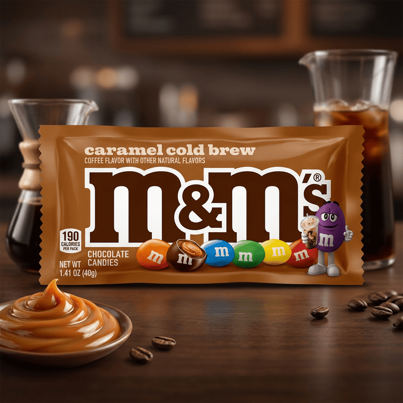 M&M's Caramel Cold Brew COFFEE Chocolate Candies (USA) 40g