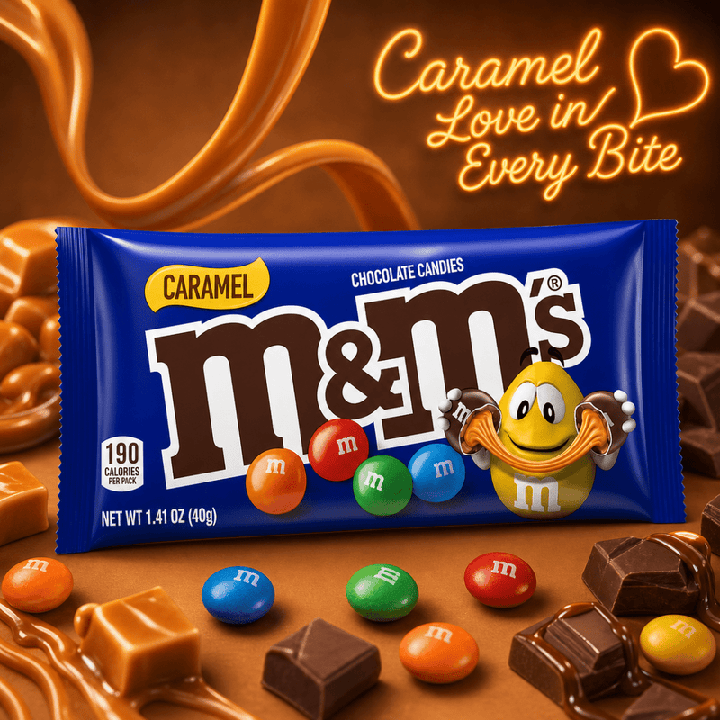 M&M's Chocolate CARAMEL Candies (USA) 40g