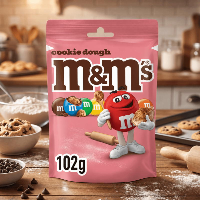 M&M's Cookie Dough Milk Chocolate Share Bag 102g
