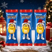 M&M's Crispy Chocolate Christmas Santa 3 Pack Treat 3x29g