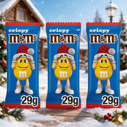 M&M's Crispy Chocolate Christmas Santa 3 Pack Treat 3x29g