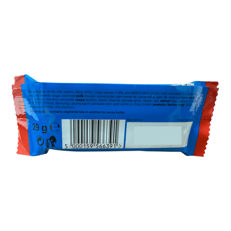 M&M's Crispy Chocolate Christmas Santa 3 Pack Treat 3x29g