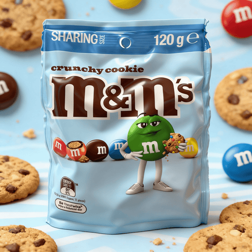 M&M's Crunchy Cookie Milk Chocolate (AUSTRALIA) Share Bag 120g