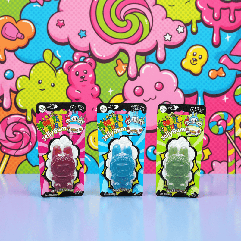 MONSTER LABUBU Strawberry Raspberry Watermelon Jelly Gum 50g