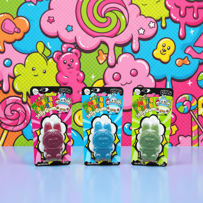 MONSTER LABUBU Strawberry Raspberry Watermelon Jelly Gum 50g