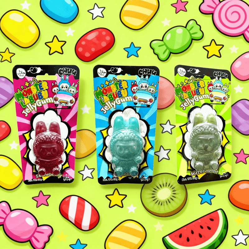 MONSTER LABUBU Strawberry Raspberry Watermelon Jelly Gum 50g