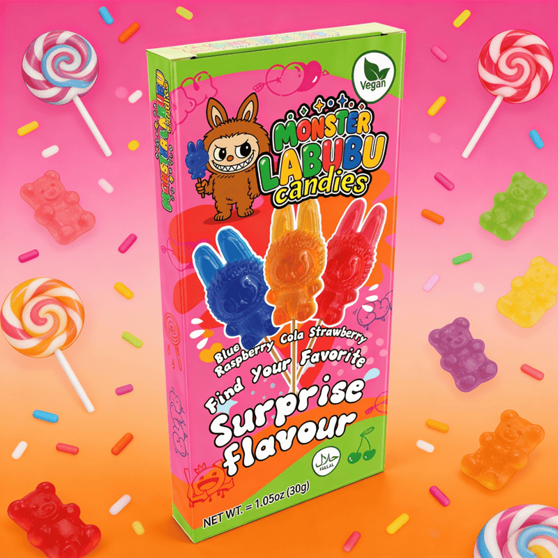 Monster Labubu Surprise Flavour Lollipop 30g