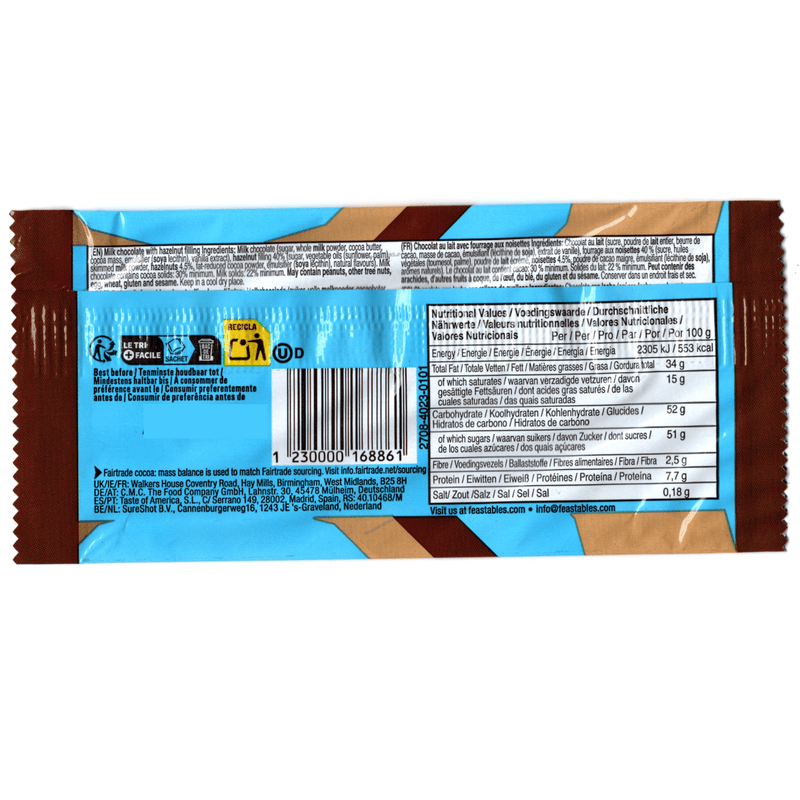 Mr Beast Feastables 2 Creamy Chocolate Hazelnut Cups 40g