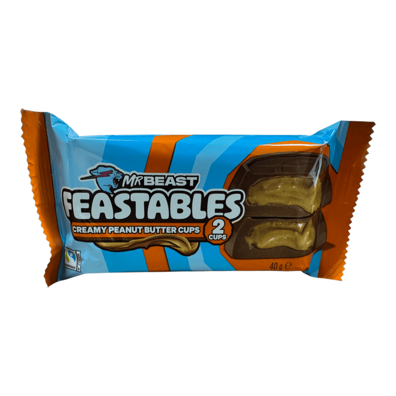 Mr Beast Feastables 2 Creamy Chocolate Peanut Butter Cups 40g