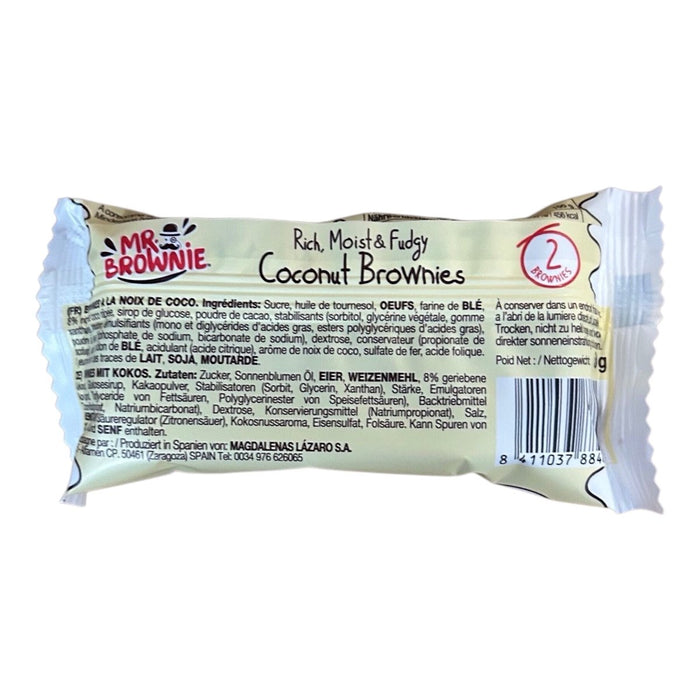 Mr Brownie COCONUT BROWNIES 2 Pack 50g - Happy Candy UK LTD