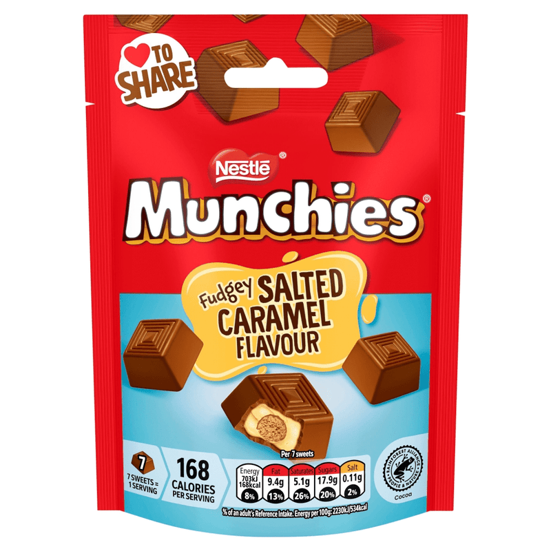 Munchies Fudgey Salted Caramel Flavour 97g