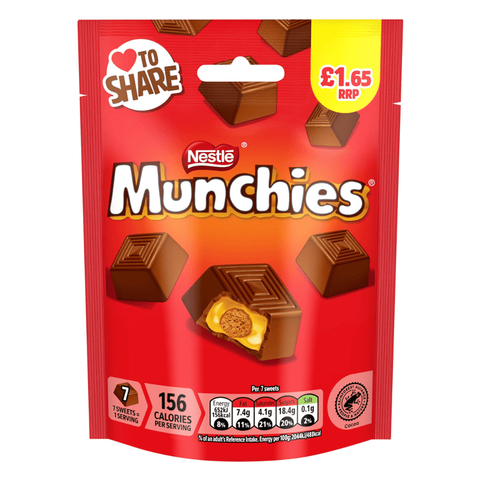 Munchies Milk Chocolate & Caramel Share Bag 81g