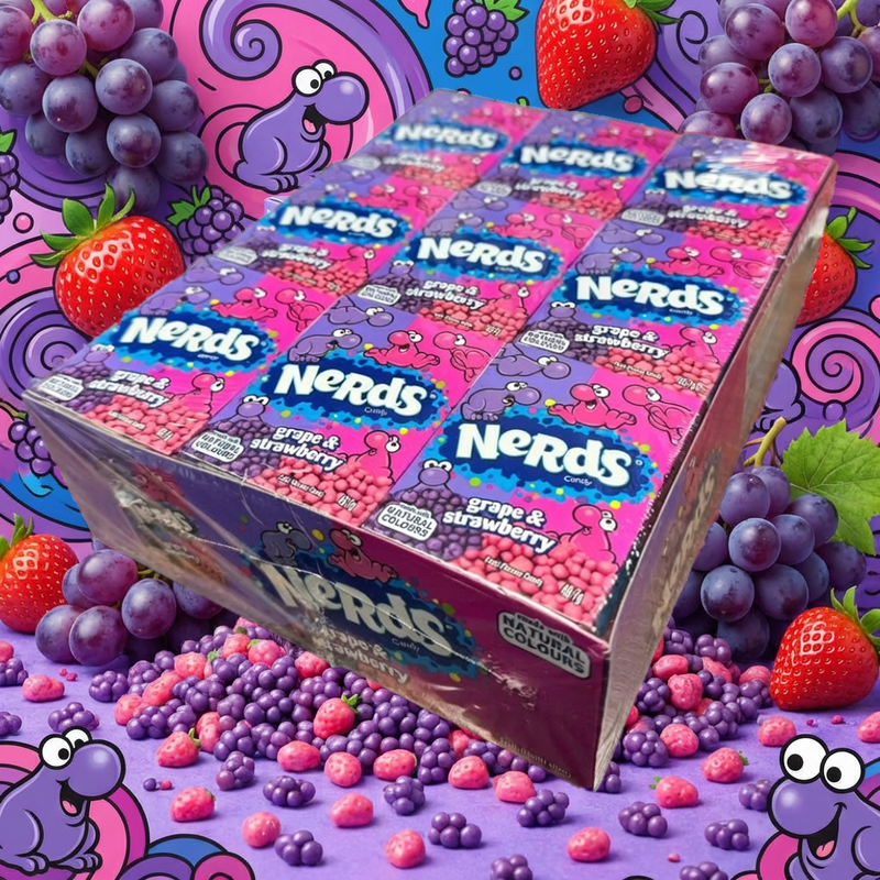 Nerds Grape & Strawberry (USA) BULK RETAIL BOX 36X46.7g