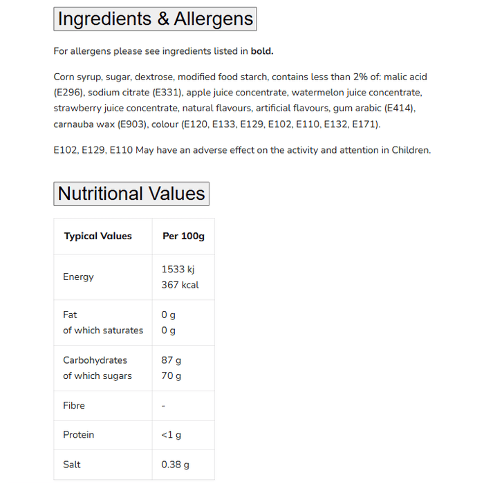 Nerds Gummy Clusters Cherry Lemonade Blitz LIMITED EDITION 85g