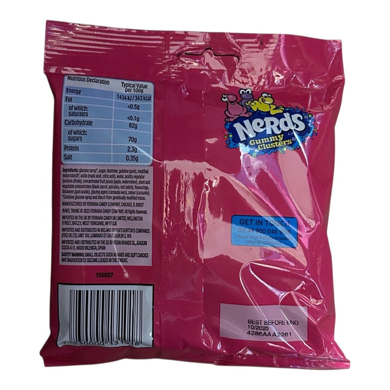 Nerds Gummy Clusters RAINBOW FRUITS 113g Share Bag - Happy Candy UK LTD