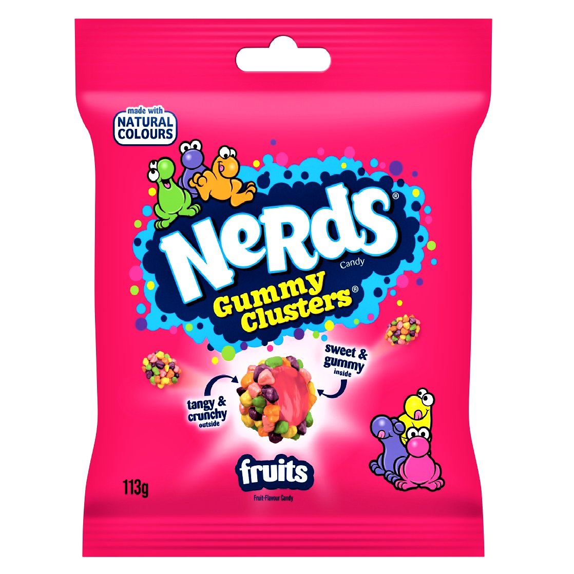 Nerds Label Nerds Gummy Clusters RAINBOW FRUITS 113g Share Bag — Happy Candy UK LTD