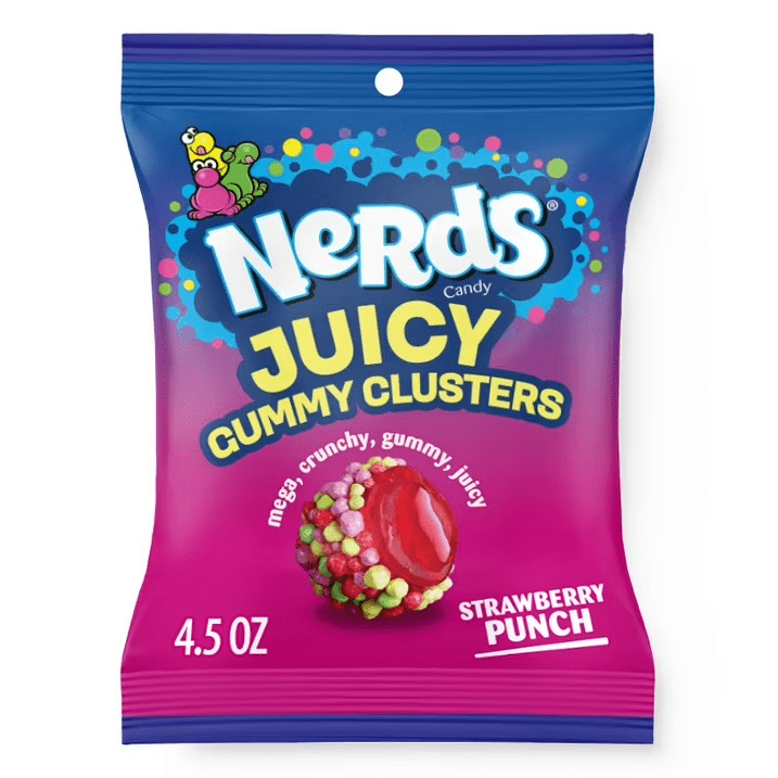 NERDS JUICY Gummy Clusters Strawberry Punch (USA) 127g